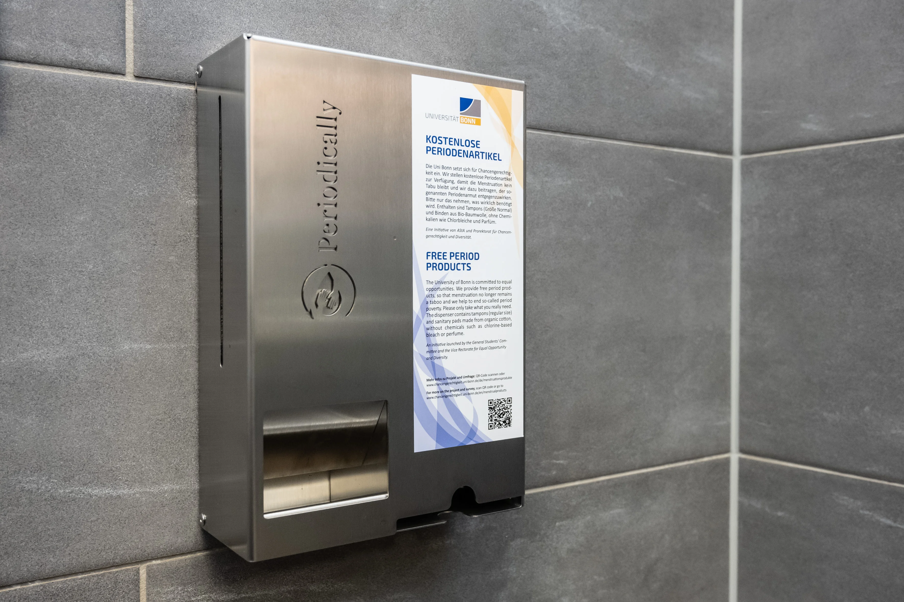 A menstrual product dispenser by Periodically
