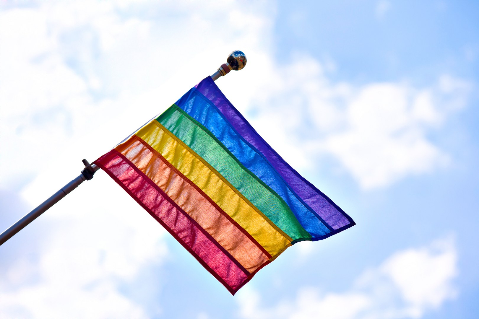 A rainbow flag